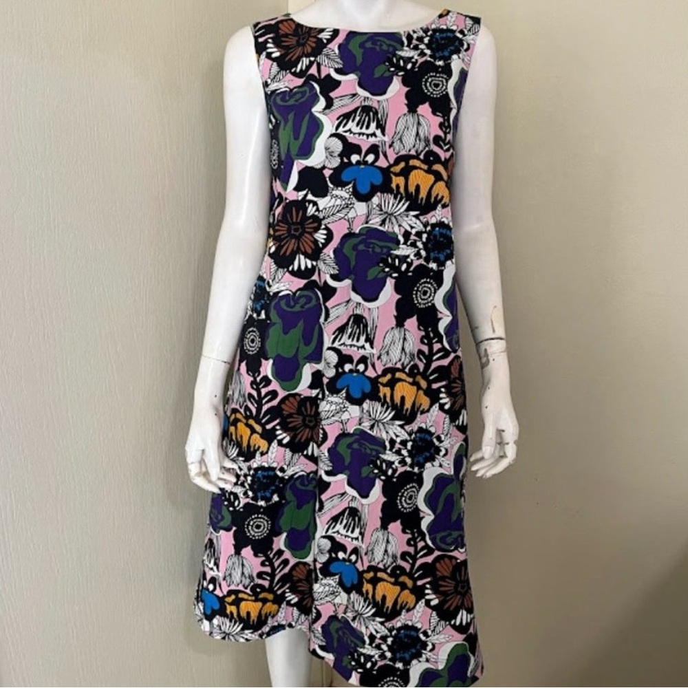 Uniqlo x Marimekko Limited Edition Oversized Floral Multicolor Shift Dress XS